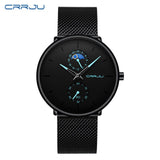 Relojes Hombre 2019 New CRRJU Men Watches Top Brand Luxury Full Steel Business Quartz Watch Men Military Sports Waterproof Clock