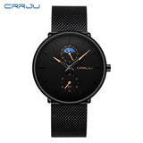 Relojes Hombre 2019 New CRRJU Men Watches Top Brand Luxury Full Steel Business Quartz Watch Men Military Sports Waterproof Clock